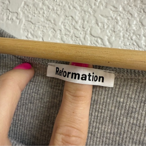 Reformation Cropped Rib Tank NWOT Size XL - Picture 3 of 5